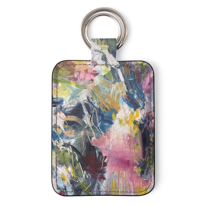 Leather Key Ring "New Habits"